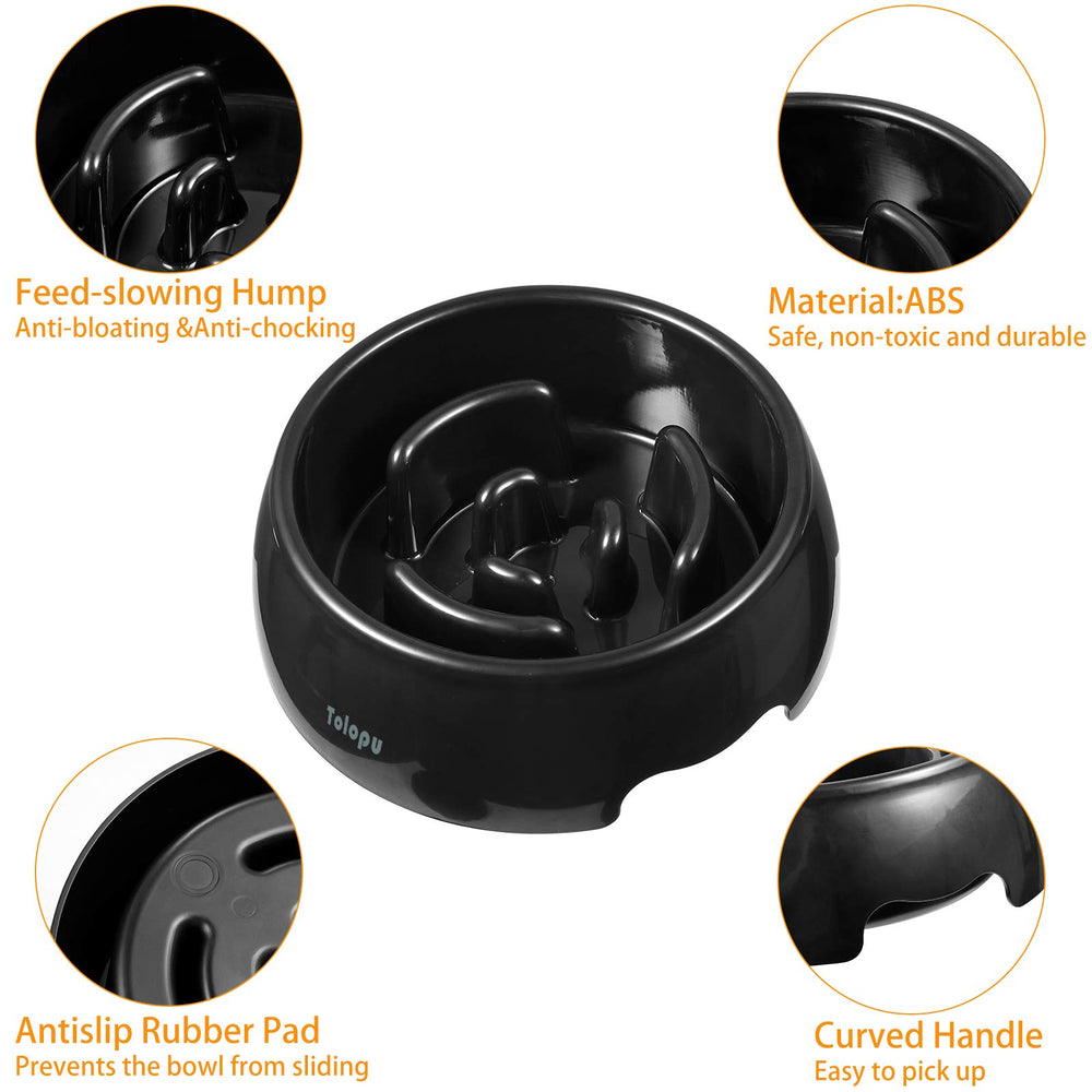 Tolopu anti-gulping dog bowl enables longer mindful meals with a playful design