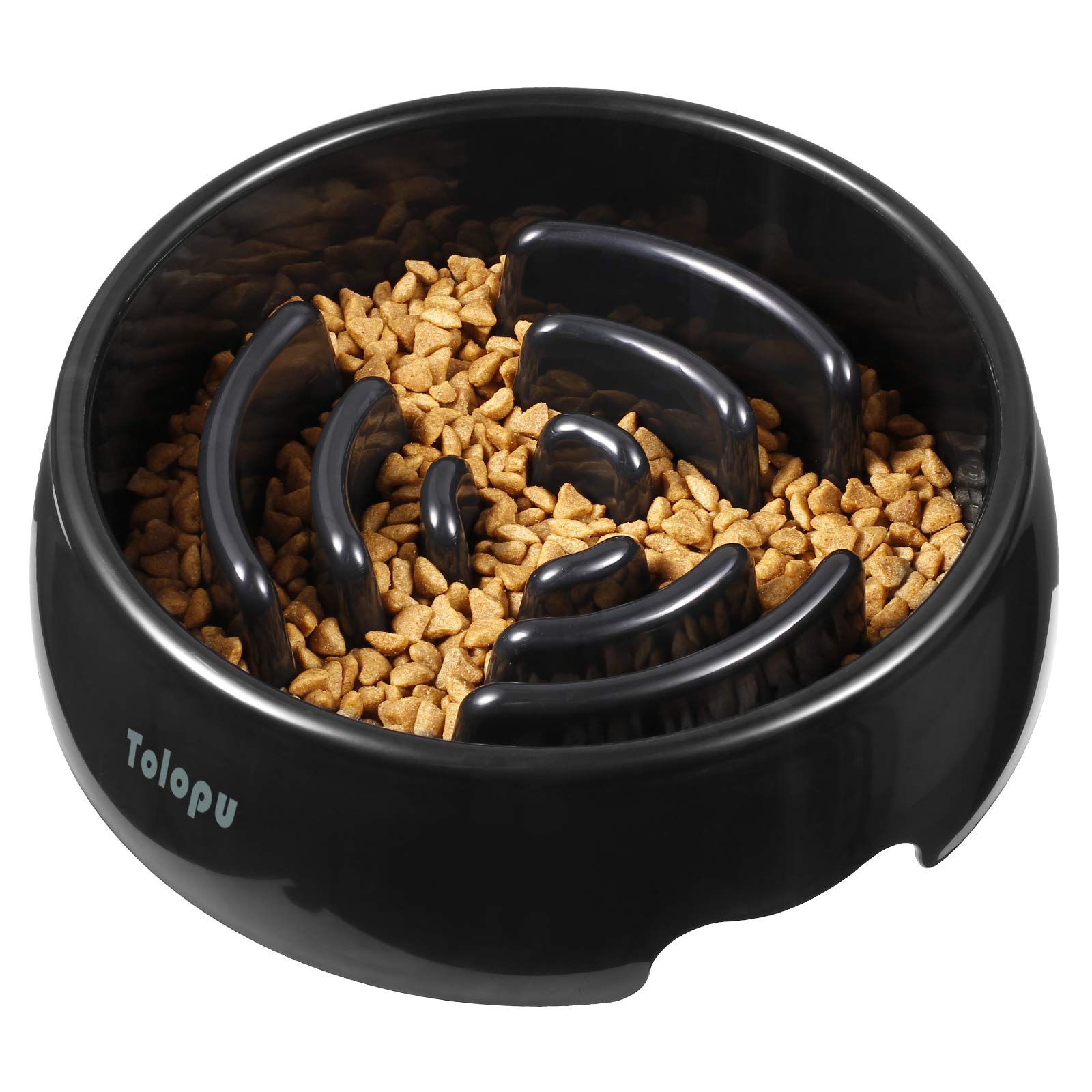 Tolopu large slow feeder dog bowl pacing meals to reduce gulping