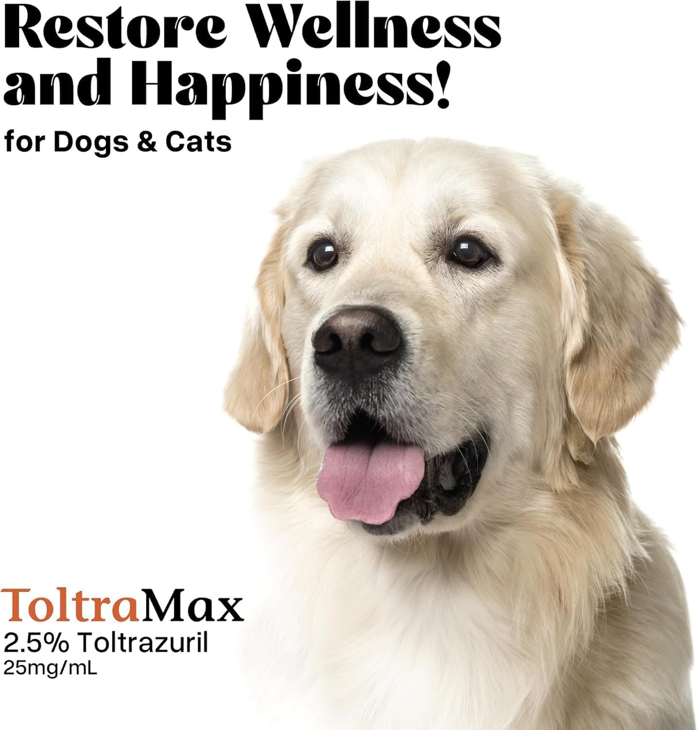 Cap and seal of ToltraMax Toltrazuril 2.5% bottle for secure storage.