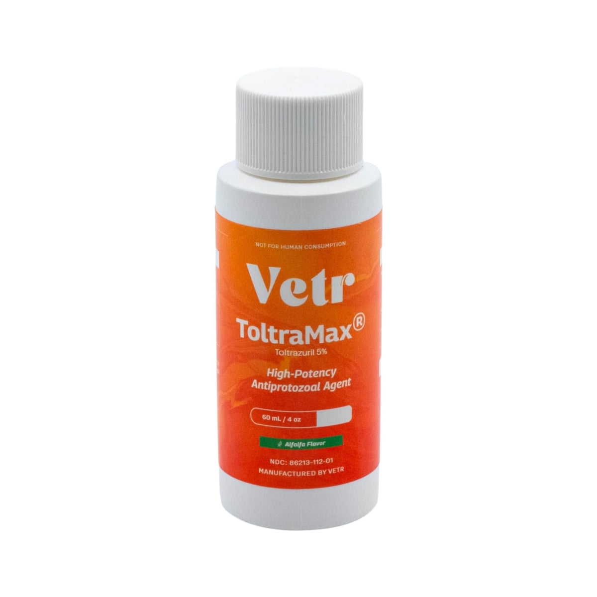 ToltraMax Toltrazuril 60ml bottle enables precise dosing in small animals.