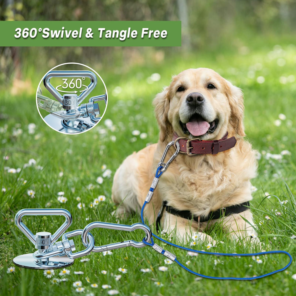 TOMBABY complete dog run package includes all outdoor essentials