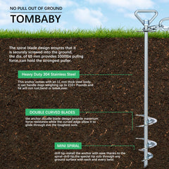 TOMBABY dog runner kit 20ft for reliable outdoor liberty.