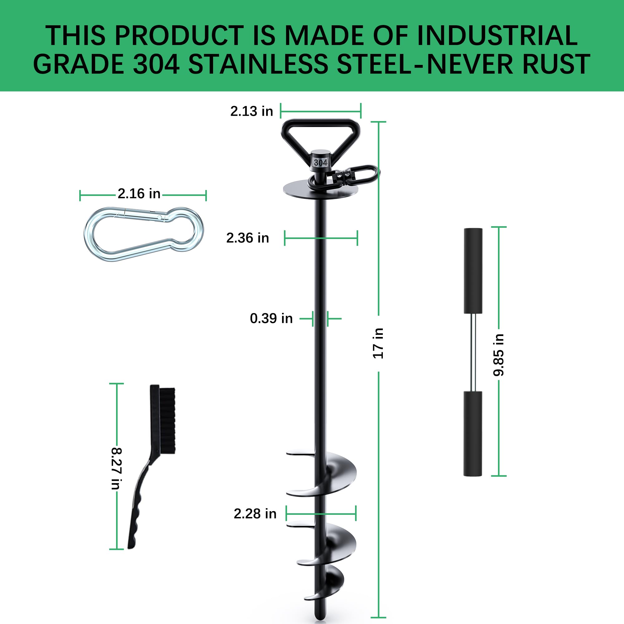TOMBABY rust-proof construction supports outdoor longevity.