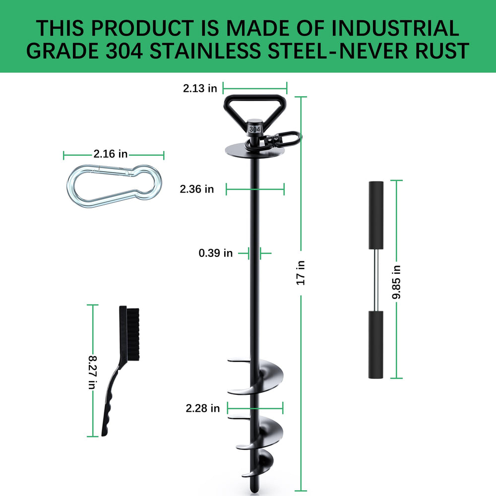 TOMBABY rust-proof construction supports outdoor longevity.