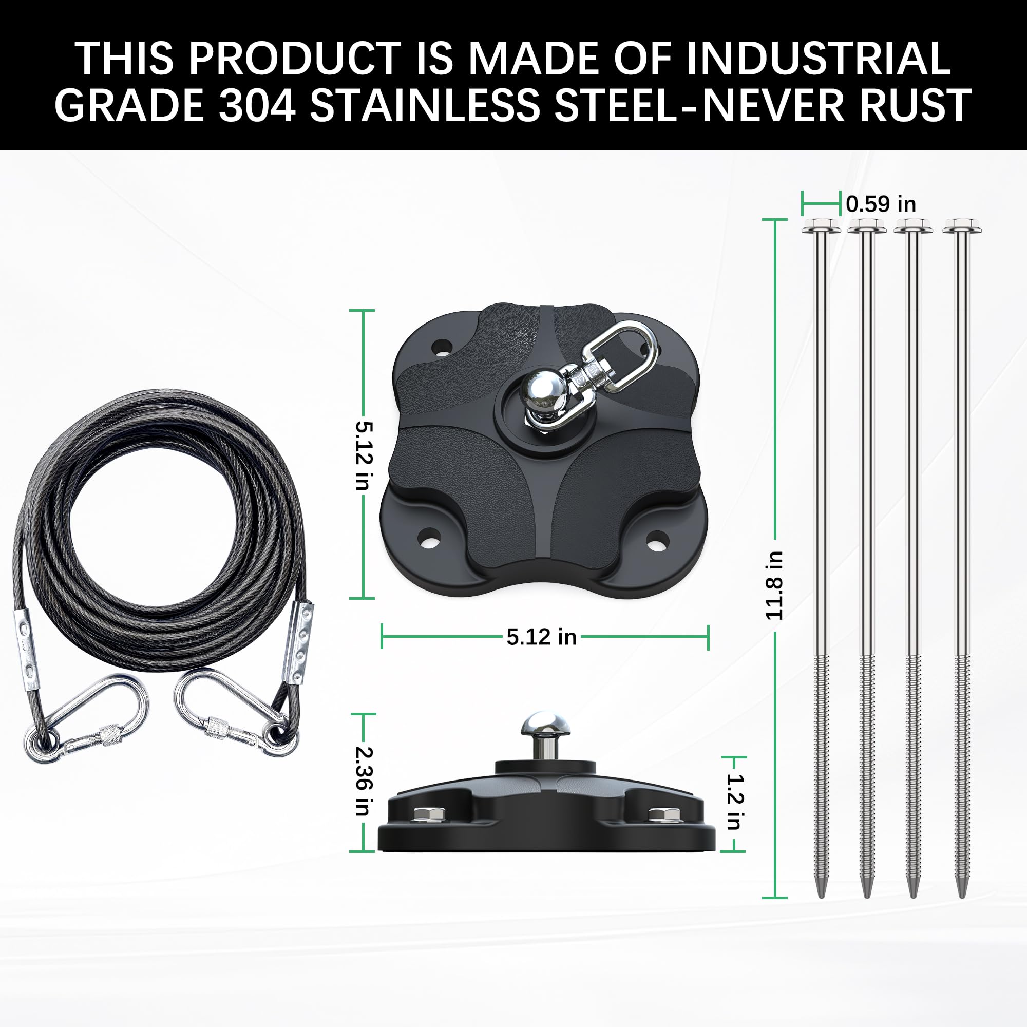 TOMBABY screws and bolts kit simplifies quick outdoor installation