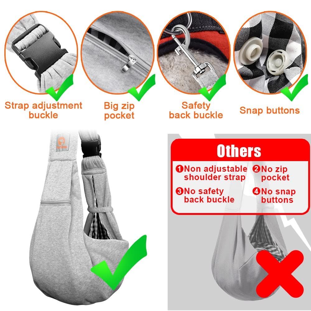 Tomkas Adjustable strap with sturdy buckle enables comfortable wear for adults or kids.