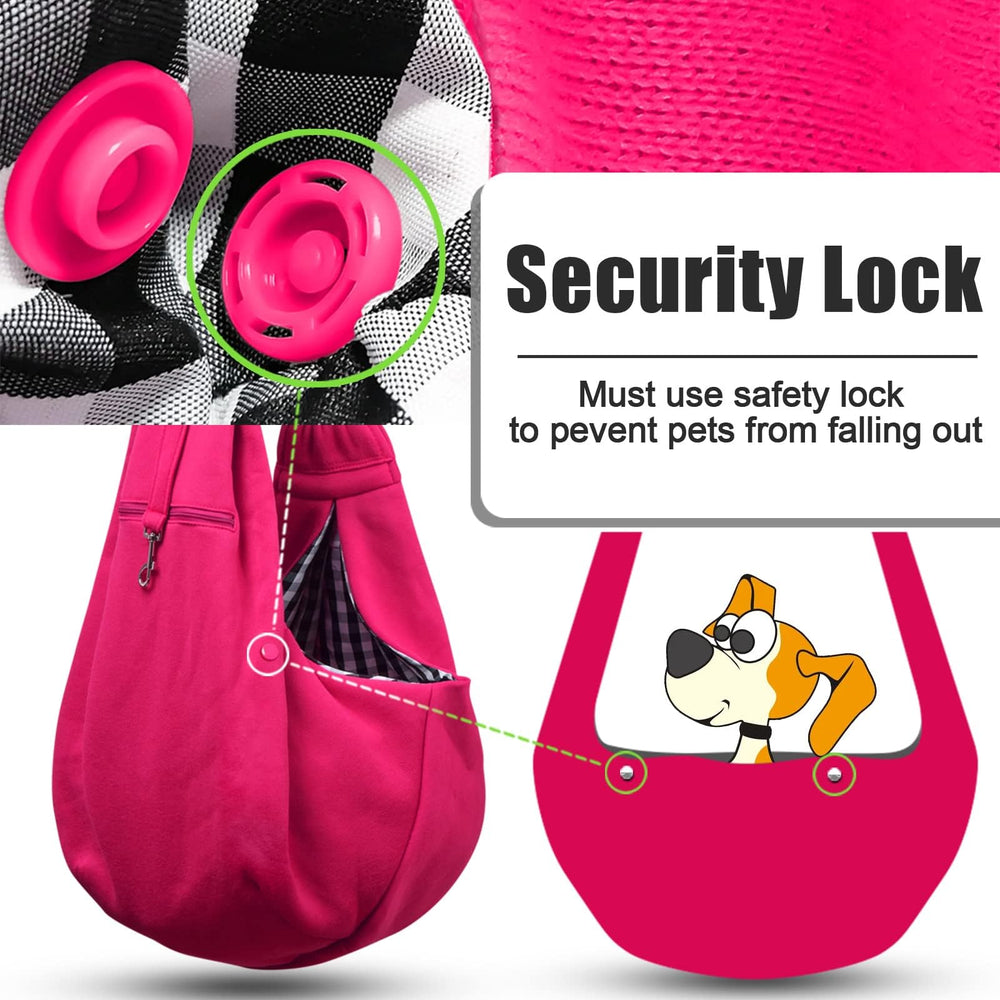 TOMKAS rose red soft fabric provides gentle contact and cozy support for small dogs.