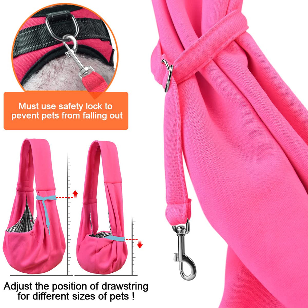 Tomkas Rosered sling worn during walks for daily outings