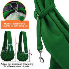 Tomkas emerald sling bag front pocket stores essentials securely.