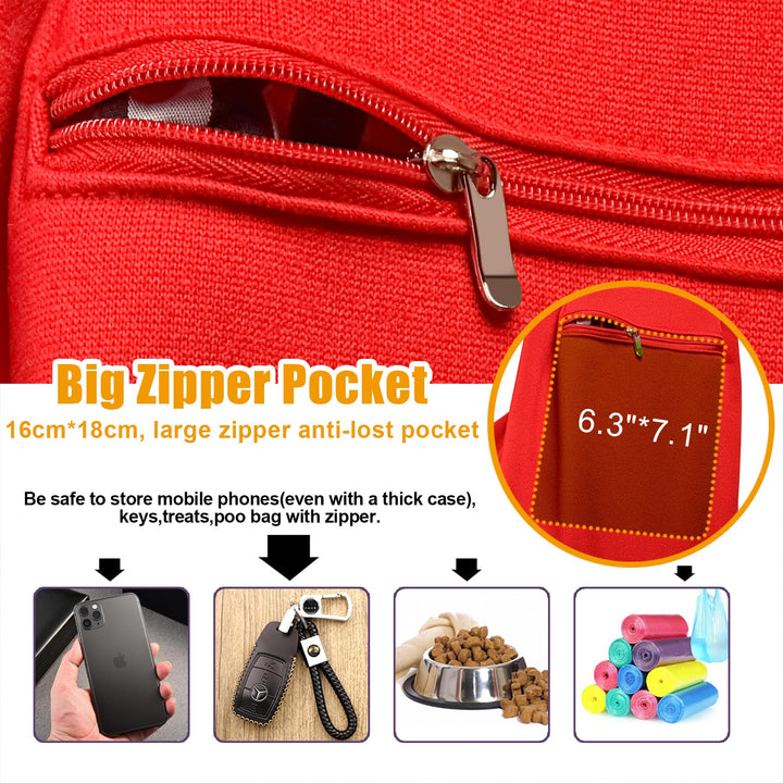 Tomkas puppy carrier with safety buckle for secure carrying.
