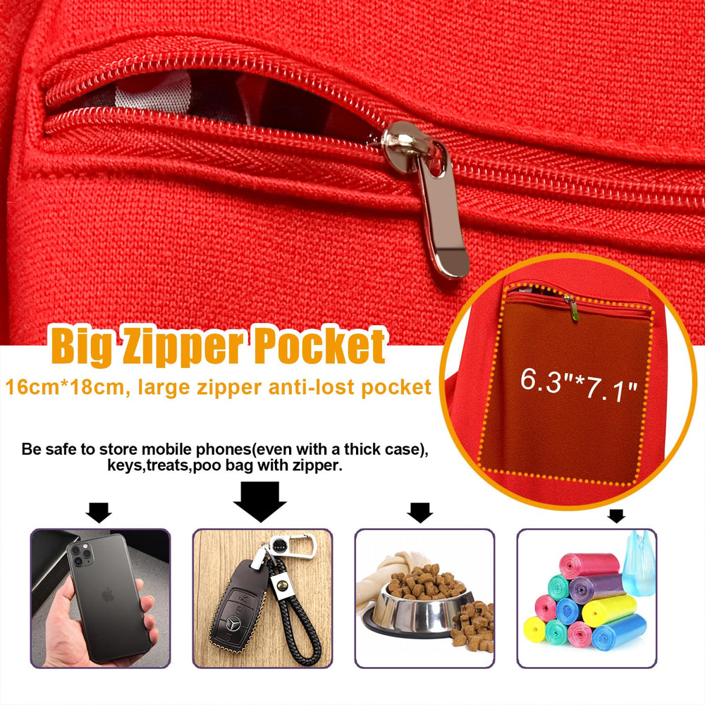 Tomkas puppy carrier with safety buckle for secure carrying.