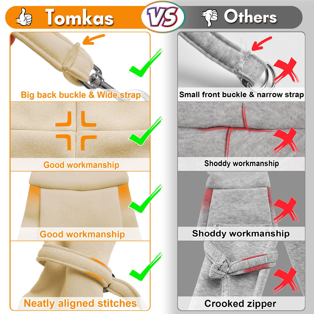 TOMKAS cream sling shows adjustable strap for easy length customization