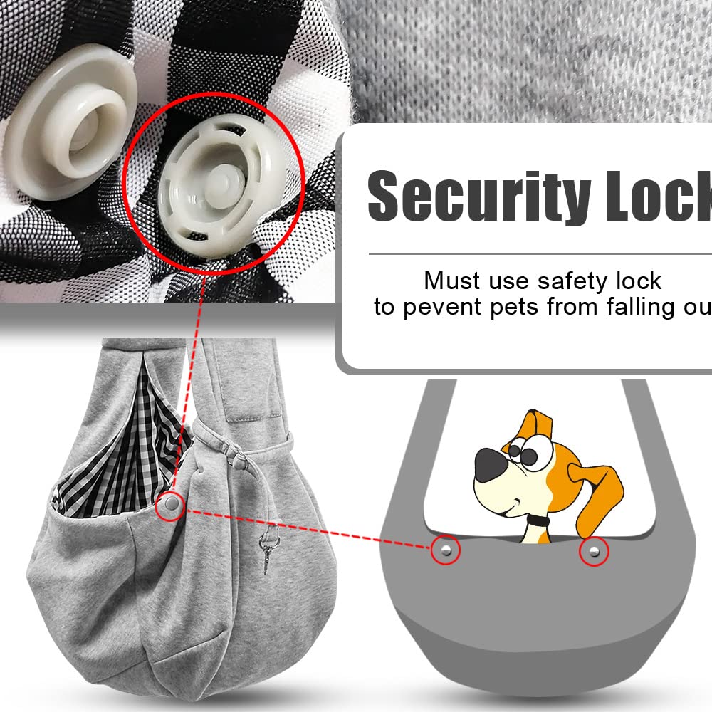 Tomkas small dog sling size guide clarifies recommended weight range.