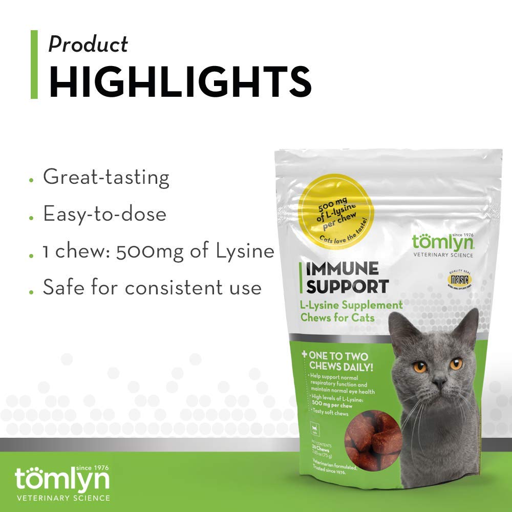 Tomlyn Immune Support bottle with doser, convenient daily 1000 mg per cat