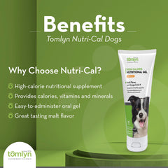 Tomlyn Nutri-Cal ingredients closeup highlights vitamins and minerals.