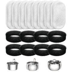 Tomxcute 3-layer filtration close-up shows cotton, activated carbon, and non-woven media