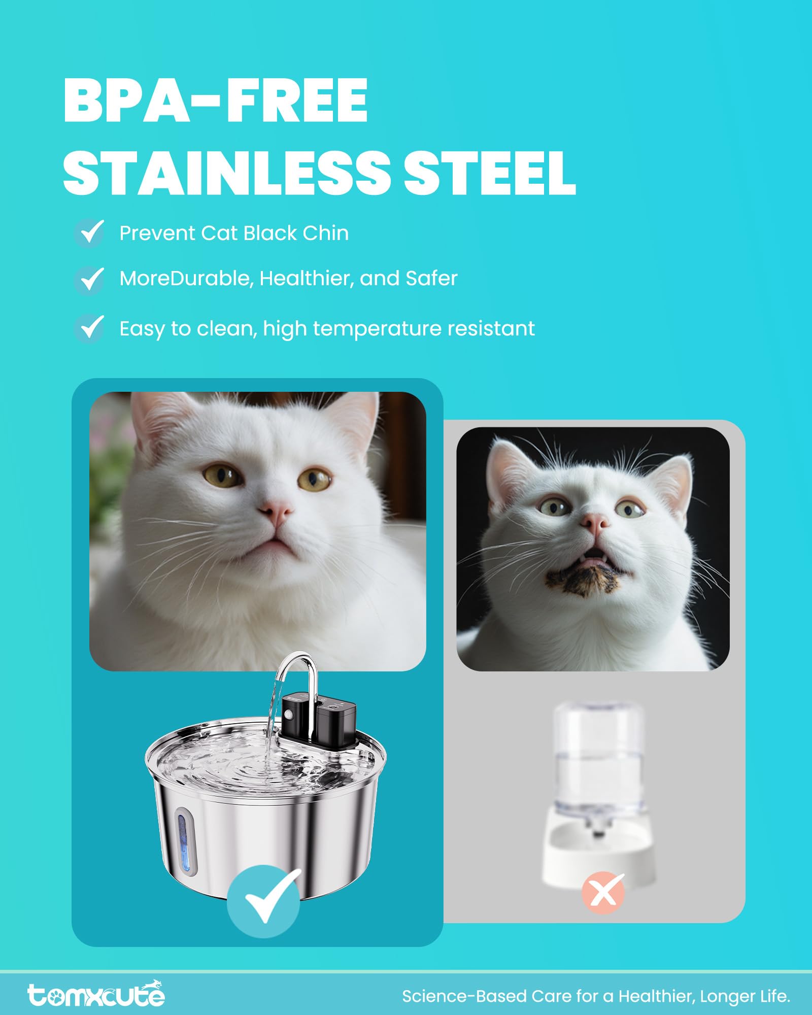 Tomxcute easy disassembly enables quick cleaning and maintenance.