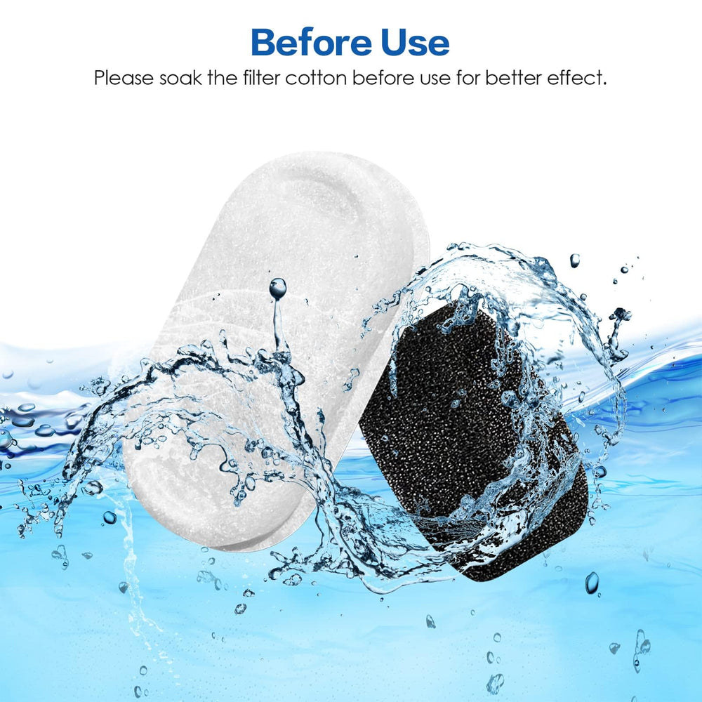 Tomxcute cotton layer captures debris in the filter