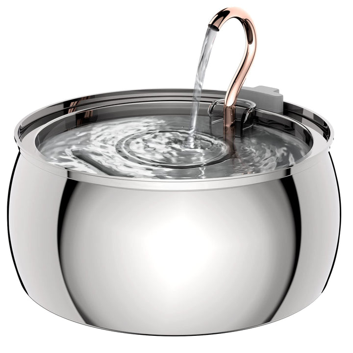 Tomxcute Swan Neck Copper Spout fountain adds elegant hydration for cats.