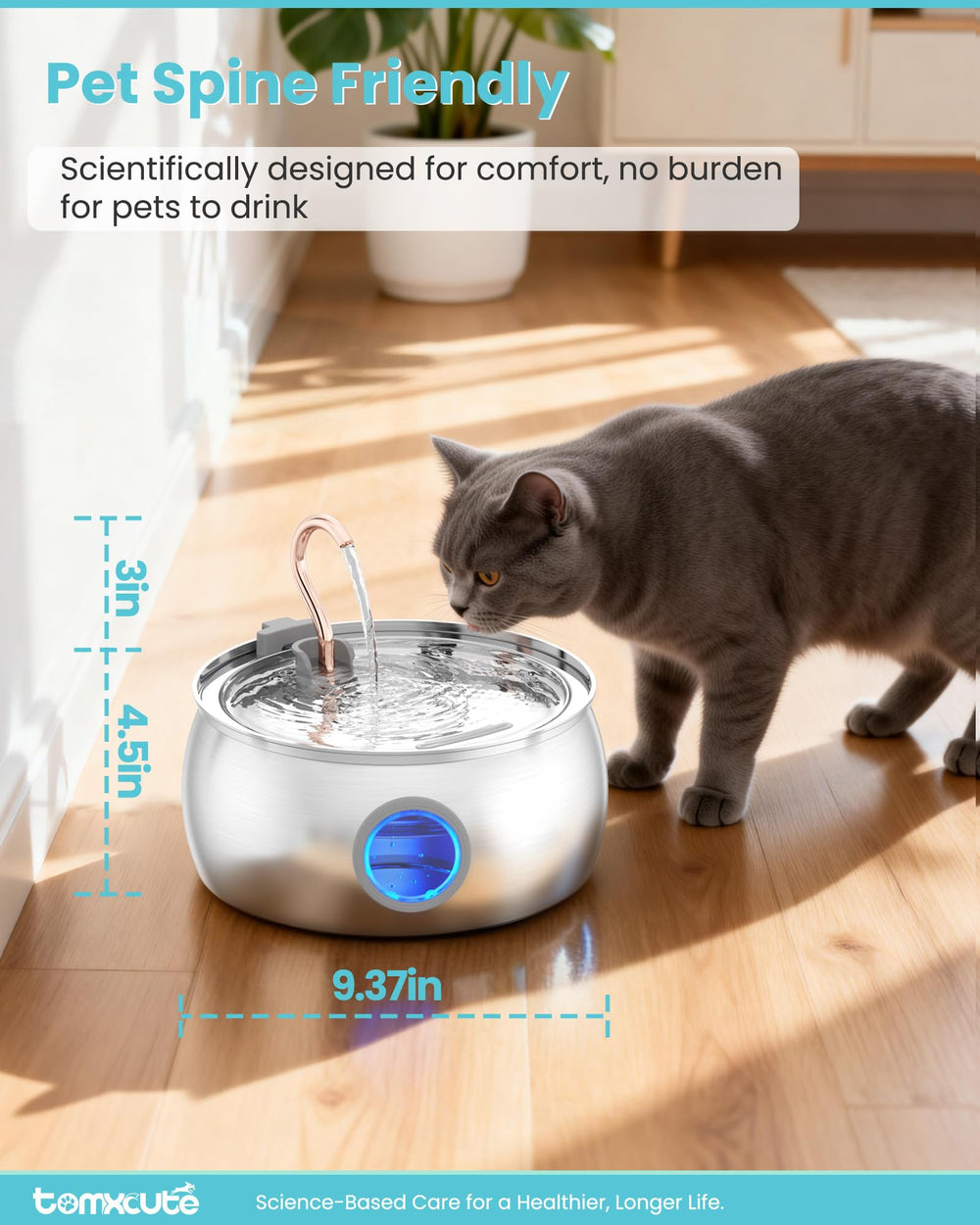 Tomxcute ultra-quiet pump under 20dB for peaceful use