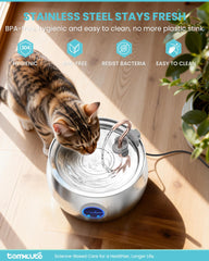 Tomxcute waist-drum tank with easy grip for repositioning the fountain