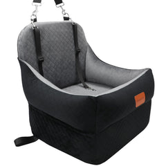 Tomyanner dog booster seat with 7-inch elevated view for road confidence