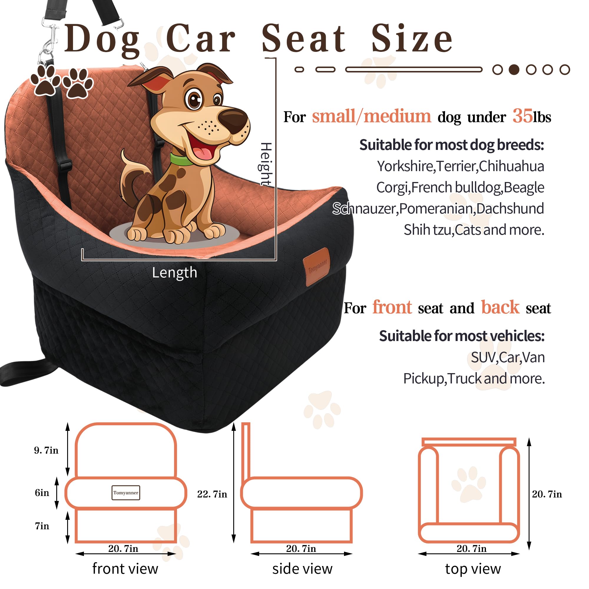 Tomyanner booster seat memory foam base maintains shape during trips.