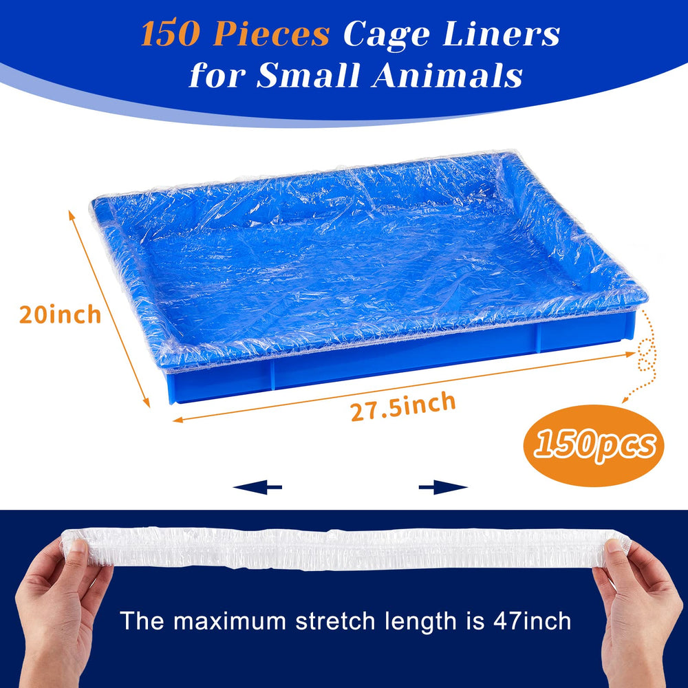 Transparent Tondiamo cage liner helps observe excretion while keeping the cage tidy.