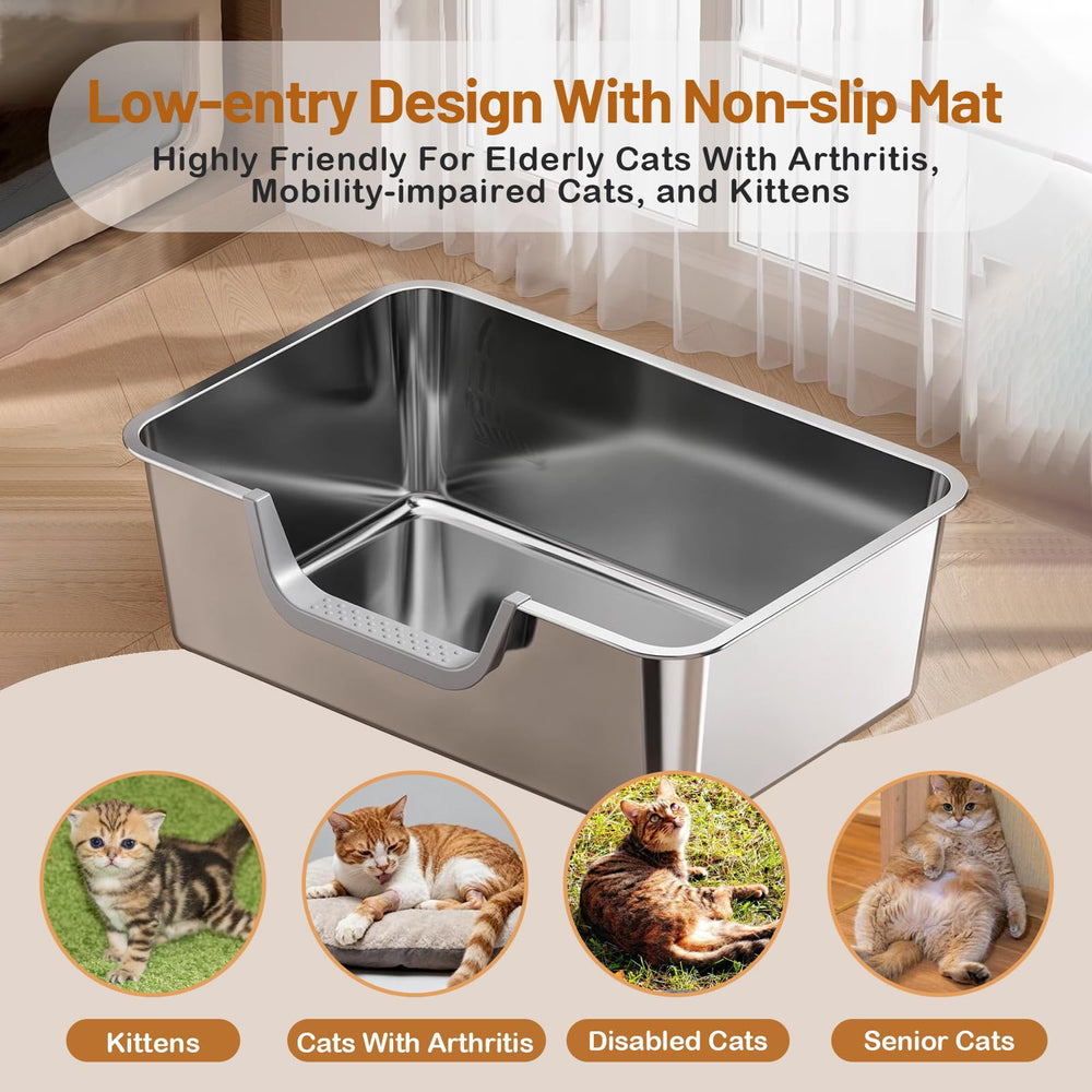 Tondid box includes non-slip exit mat for kittens and learners