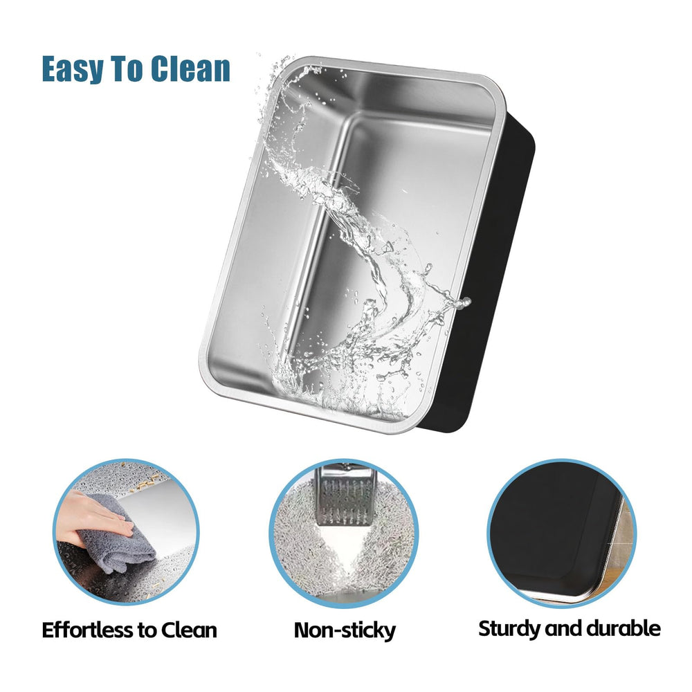 Tondid odor-resistant stainless surface helps keep home fresh.