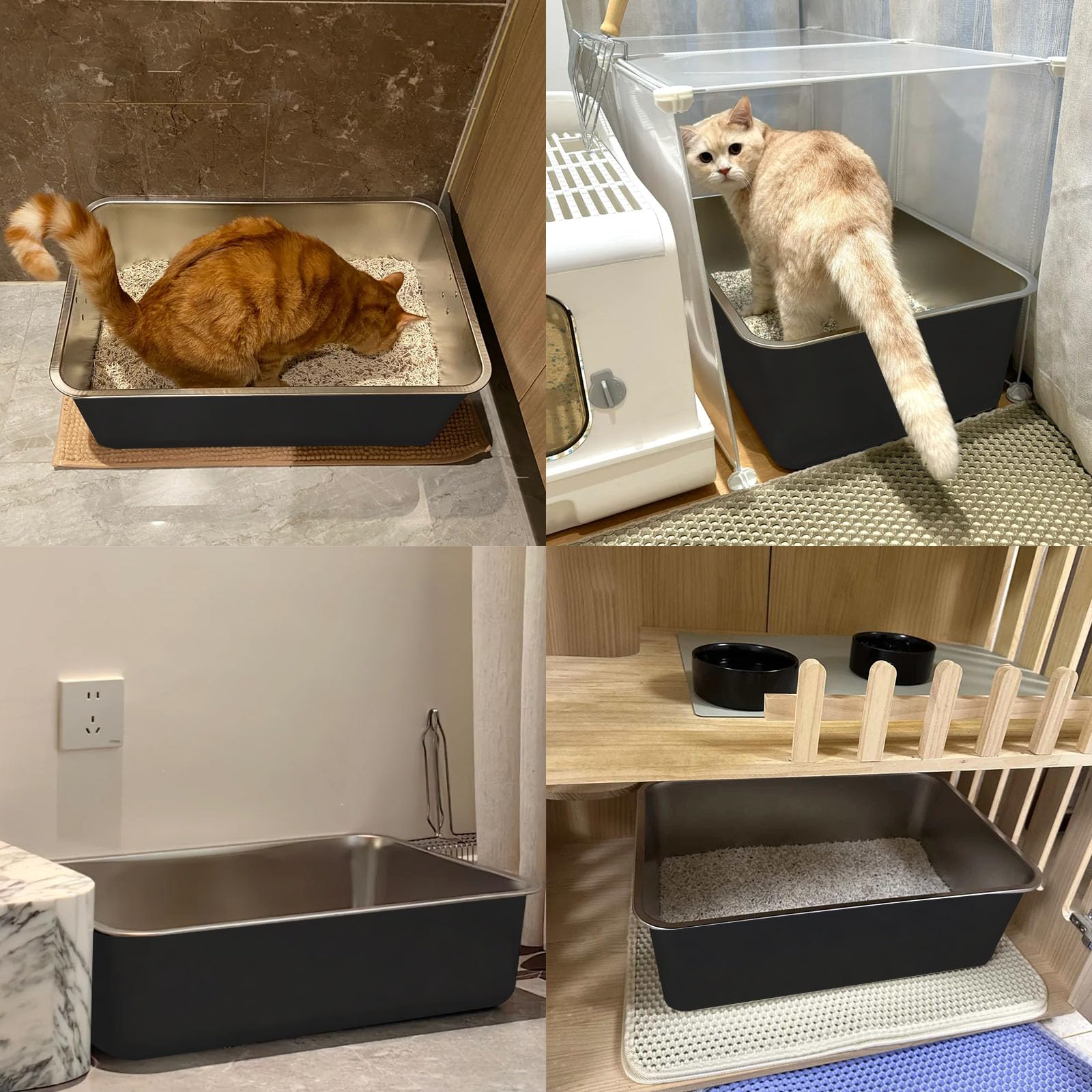 Tondid size 17.7 x 13.8 x 6 inches suits medium cats.