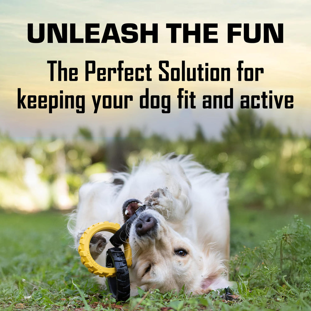 Tonka durable dog toy endures vigorous tugging for medium and large breeds.
