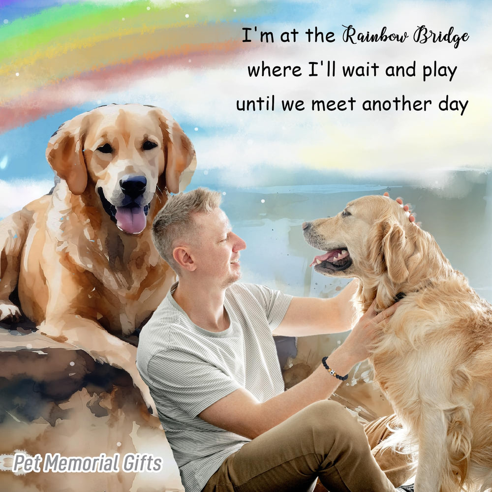tony-and-sandy dog memorial bracelet wristwear showcasing elastic fit for easy daily wear