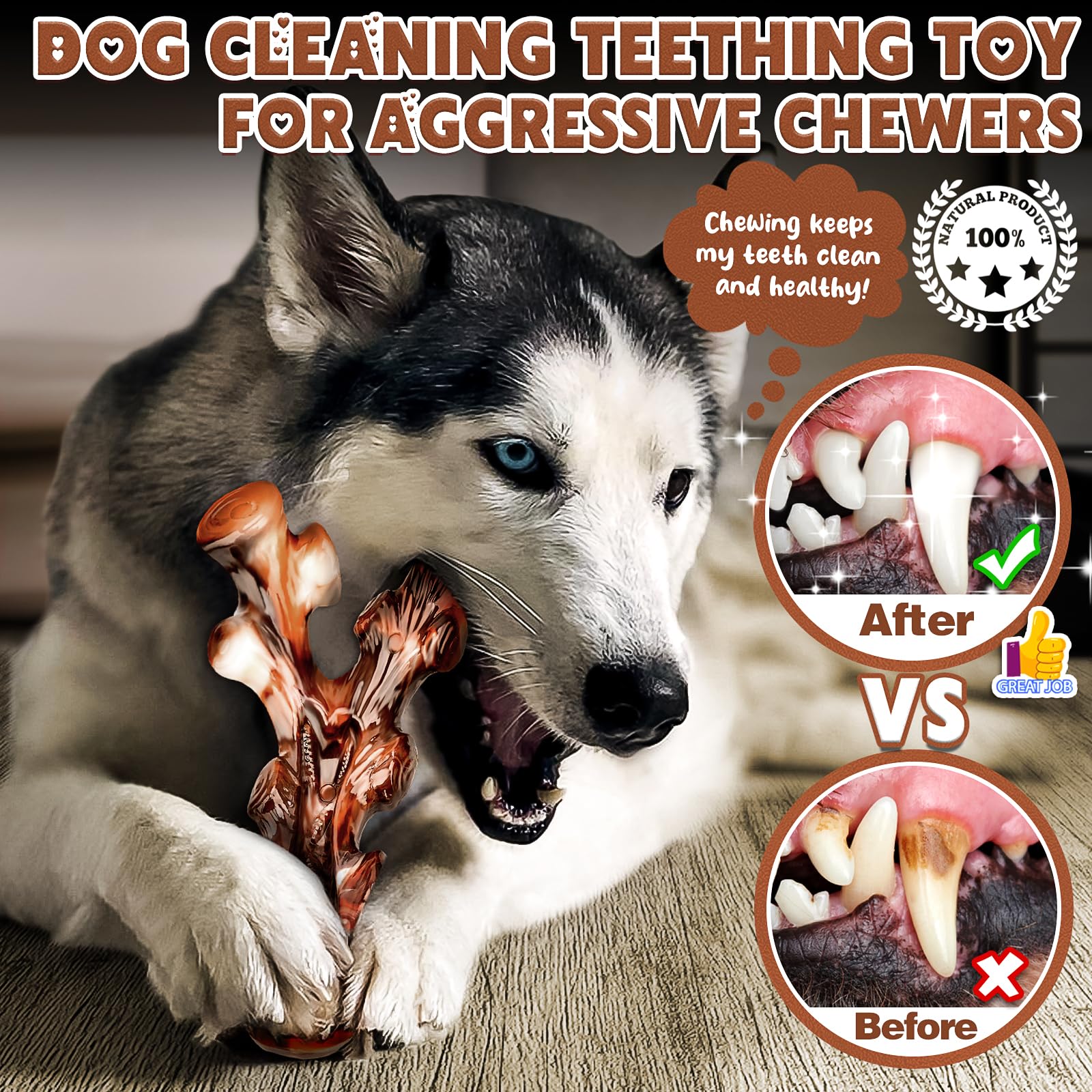 TonyEst dishwasher-safe chew toy is easy to clean after playtime.