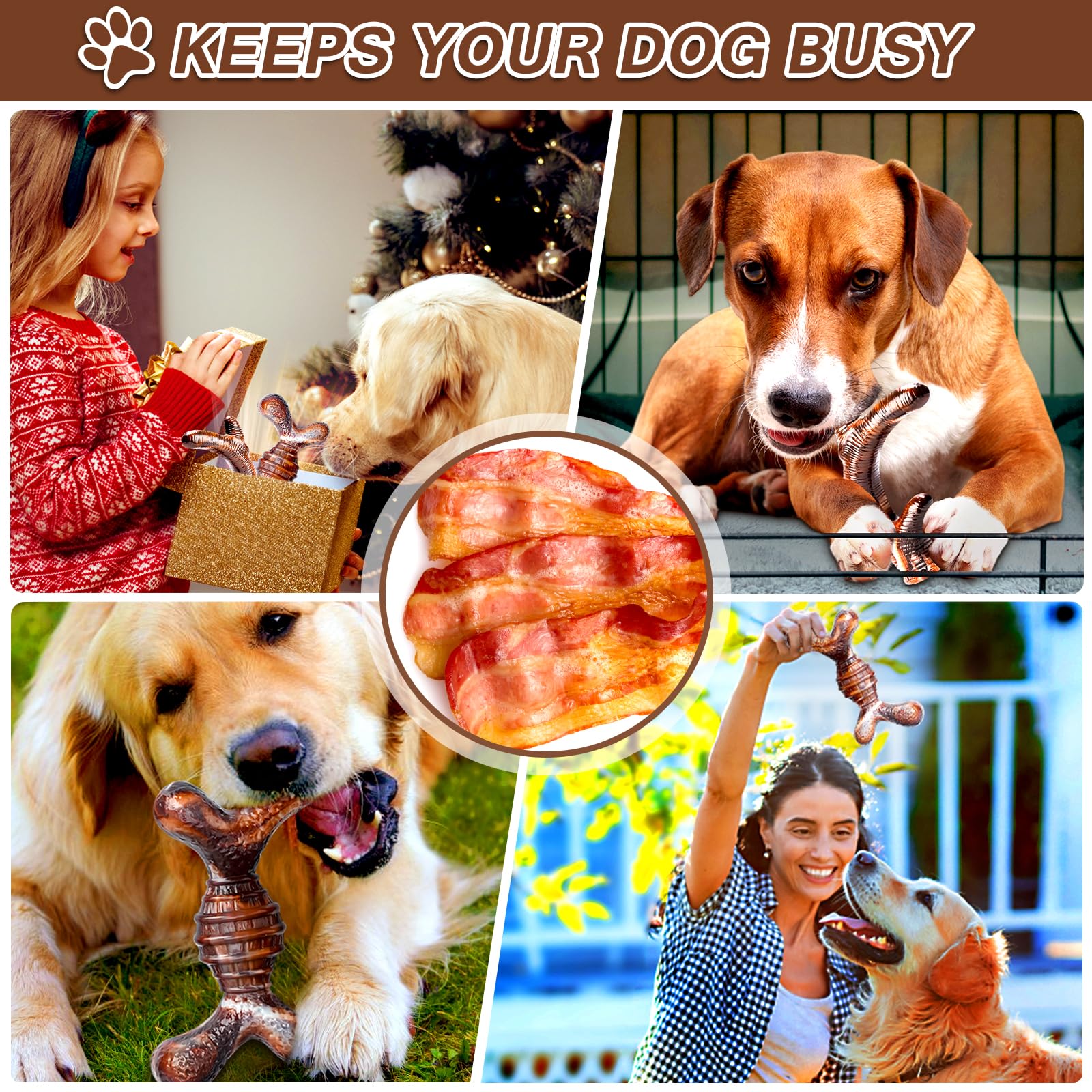 TonyEst durable nylon may support daily chewing and oral hygiene.