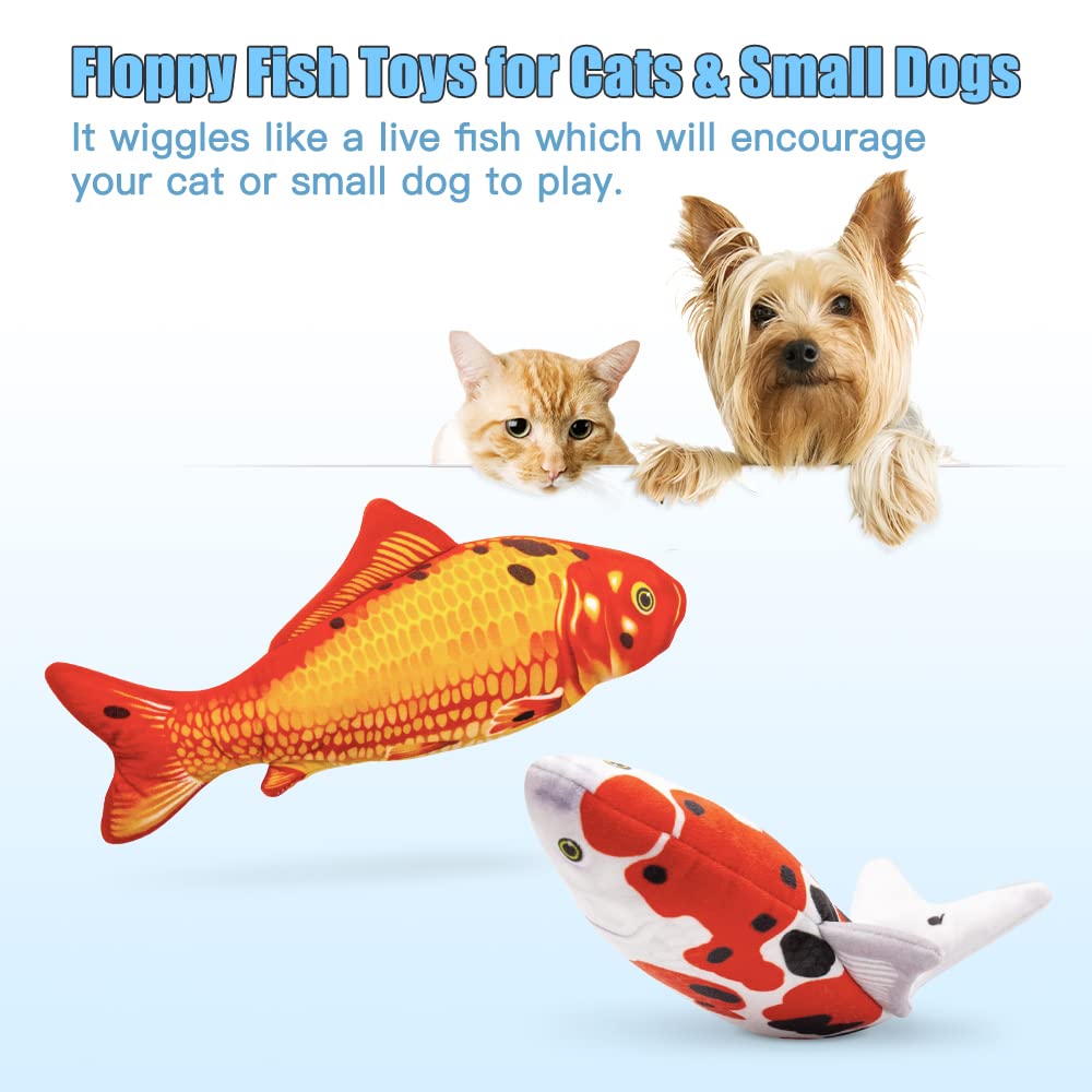 TOOGE floppy fish toy catnip pack boosts excitement and engagement