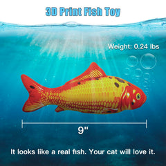 TOOGE floppy fish toy USB charging for battery-free play sessions