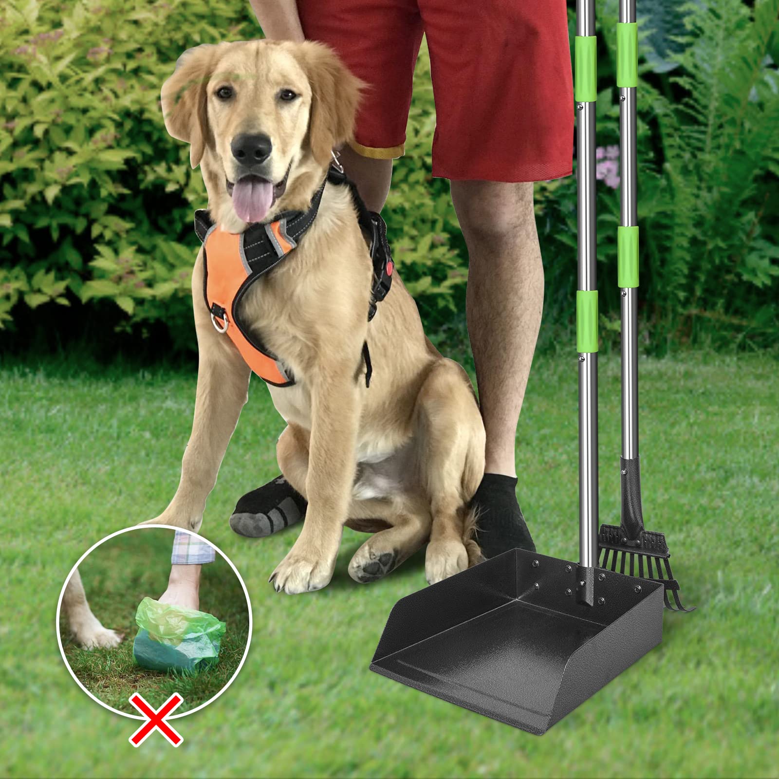 TOOGE multipurpose scoop for yard waste leaves and debris