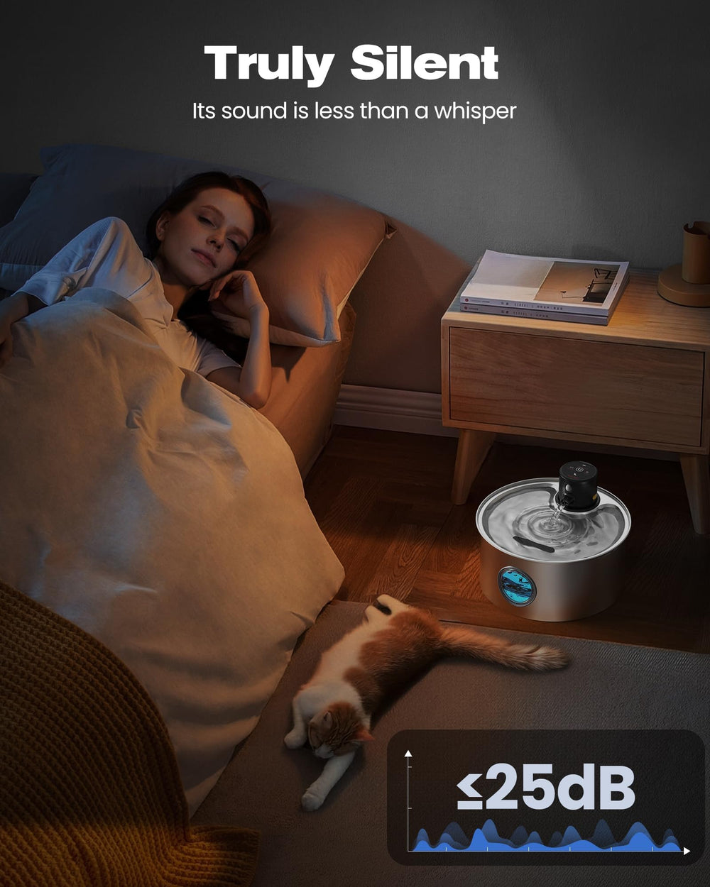 TOONIOOS motion sensor mode initiates flow when pets approach.