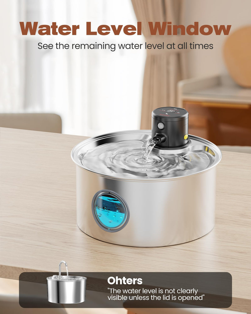 TOONIOOS stainless steel body resists rust for long-lasting use.