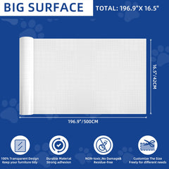 TOOSOFt transparent furniture protector covers wide areas quickly and cleanly.