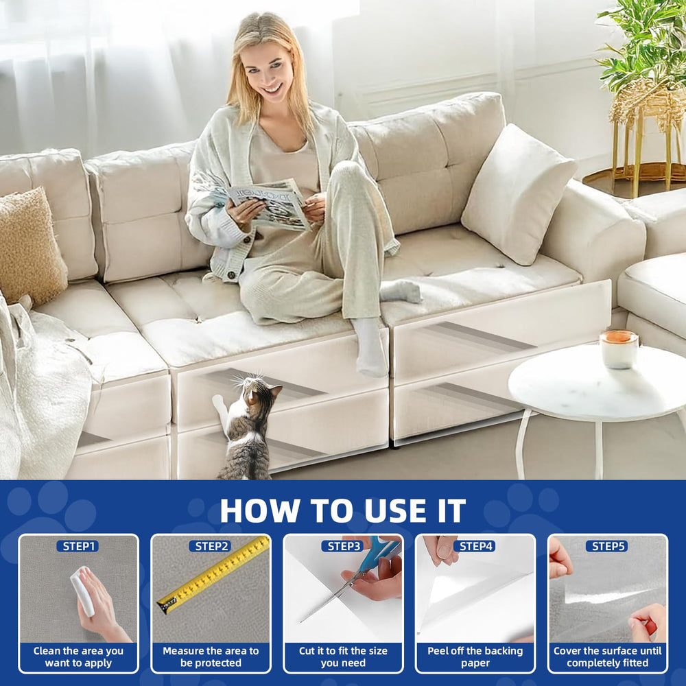 TOOSOFt premium transparent vinyl protector preserves furniture appearance while preventing scratches