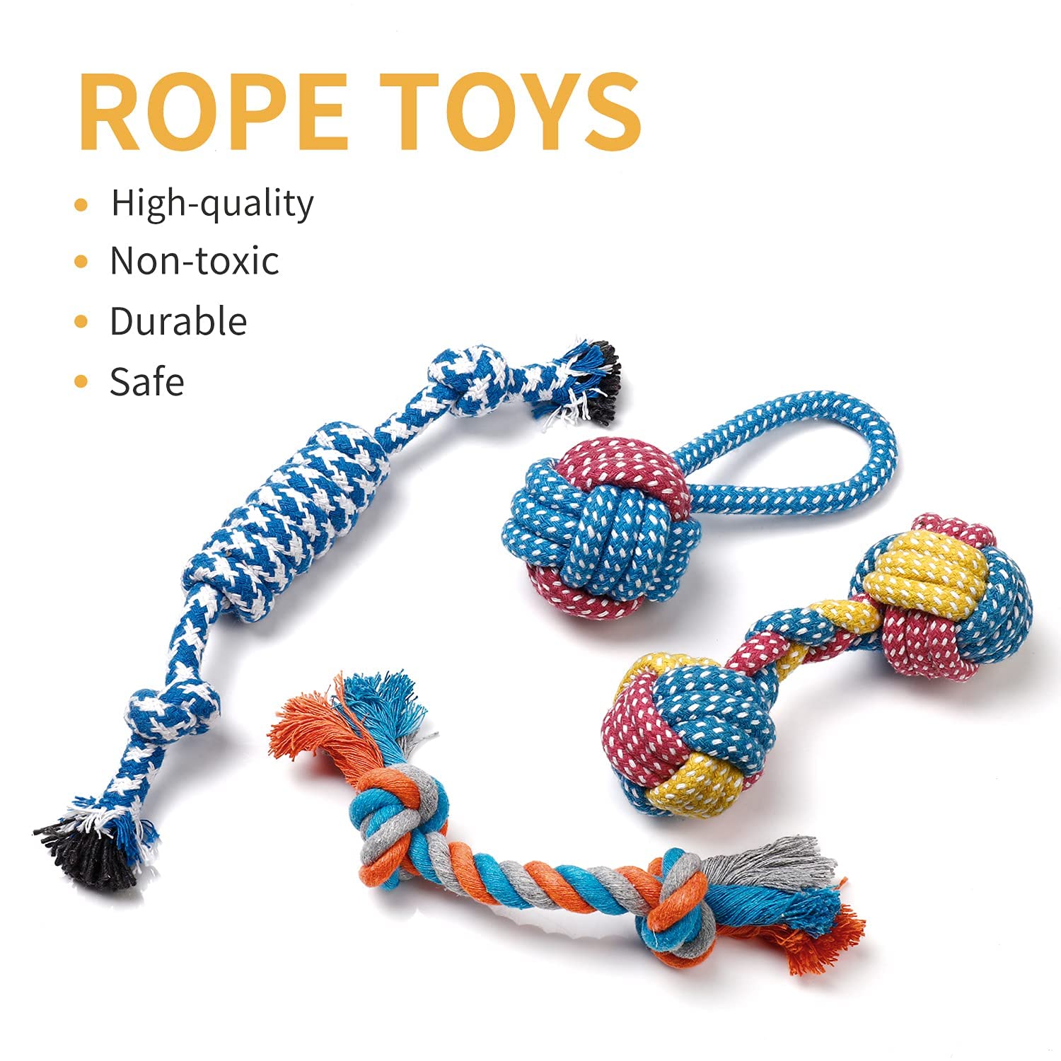 Toozey small dog toys durable PP cotton and plush for safe, washable play.