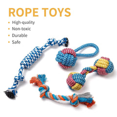 Toozey small dog toys durable PP cotton and plush for safe, washable play.
