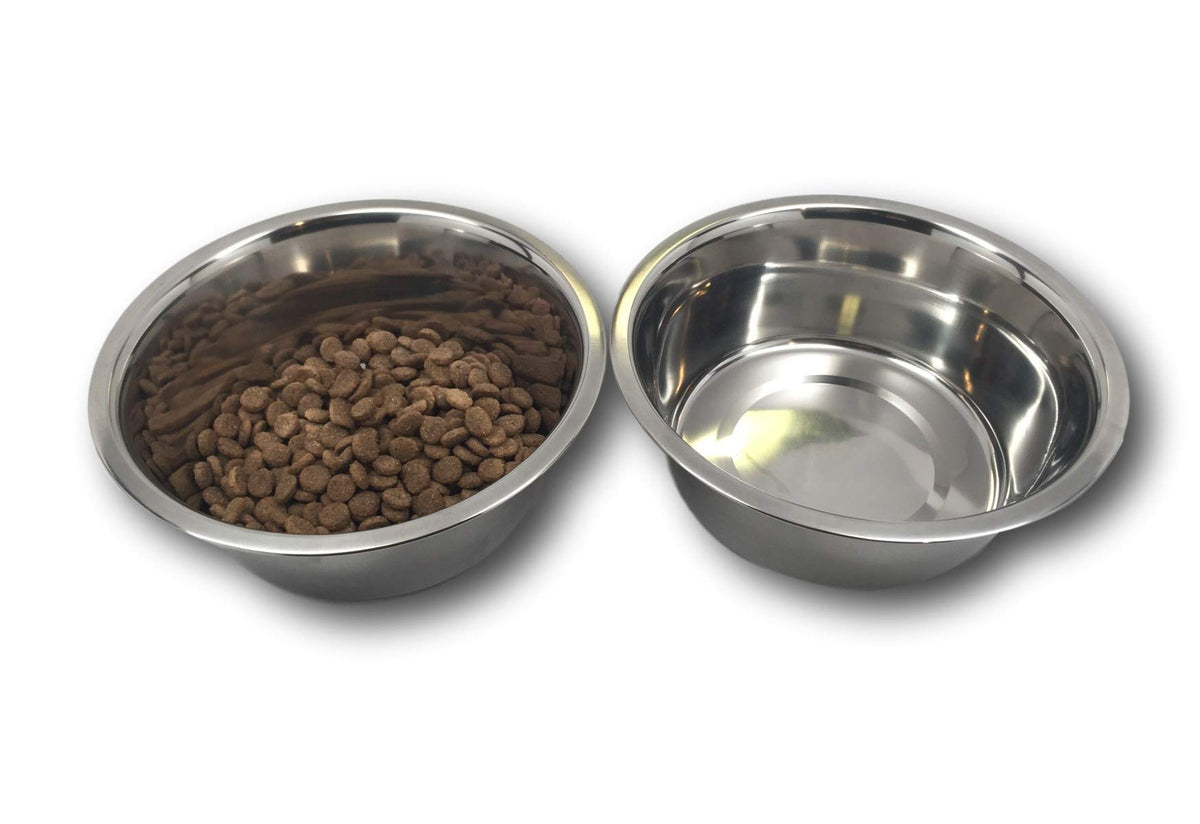 Top Dog Chews water-dish bowls set, rust-free and easy to clean for hydration.