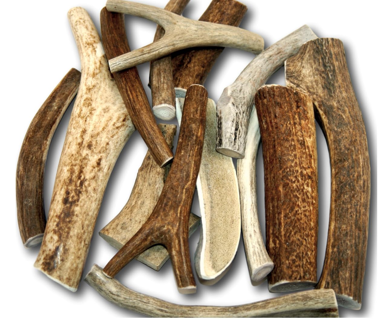 Top Dog Chews deer antler 1lb pack offers long-lasting entertainment for energetic dogs