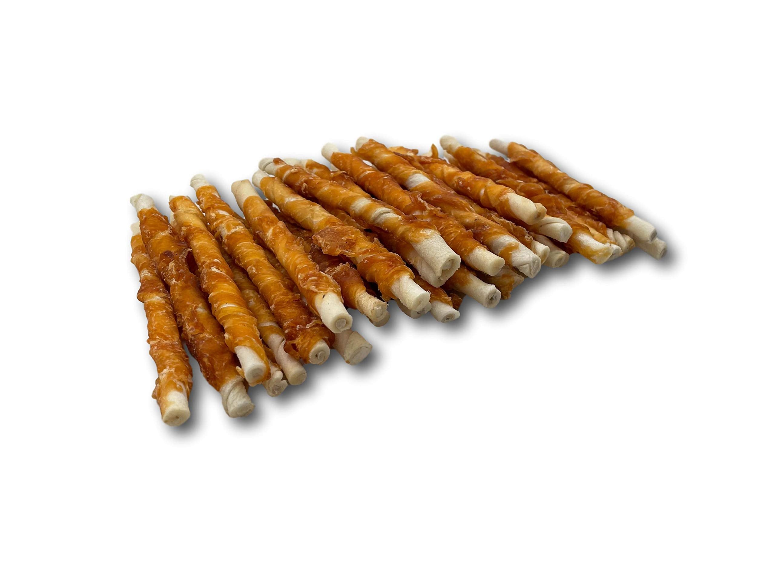 Top Dog Chews gluten-free rawhide twists; a sensitive-dog friendly option.