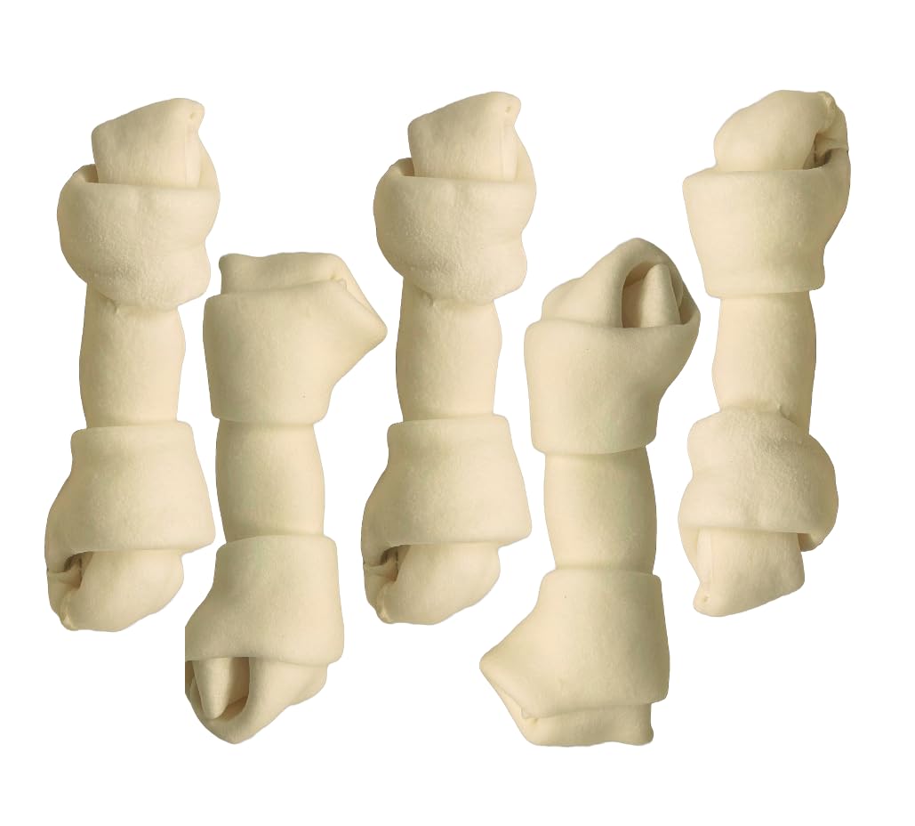 Top Dog Chews natural beef rawhide bone, 8-10 inch long, long-lasting chew