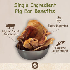 Top Dog Chews Pig Ears Pack Closeup single-ingredient snack