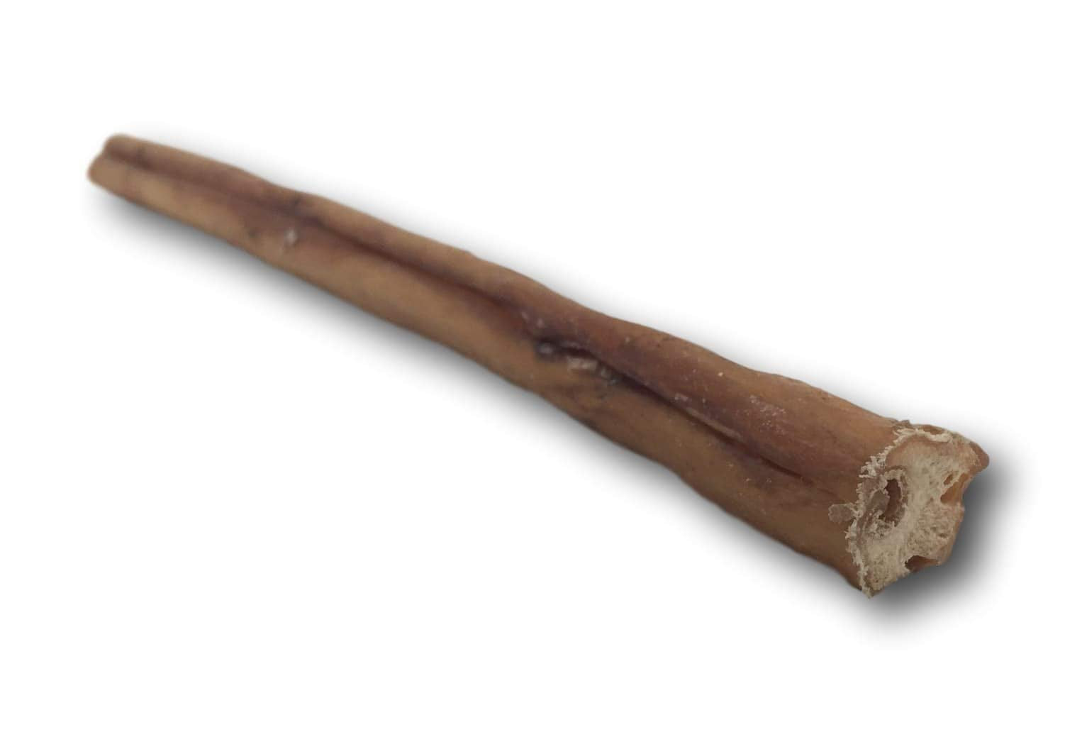 Top Dog Chews slow-roasted bully stick with low odor for calmer chews.